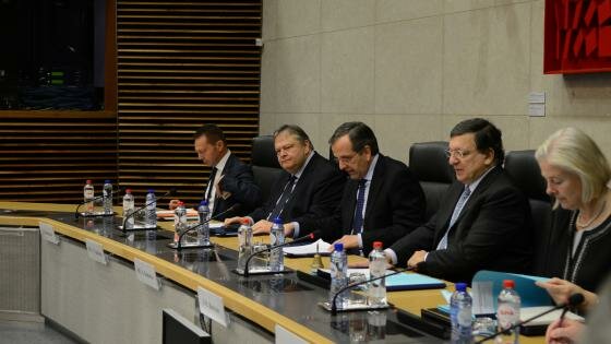 Photo: Joint statements by PM Samaras and Commission President J-M Barroso